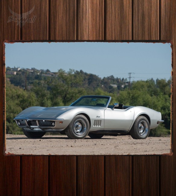 Металлическая табличка Chevrolet Corvette L68 427 400 Convertible 
